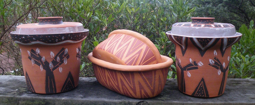 sauercraut jars and jbread baking dishes